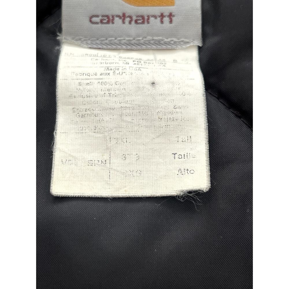 Carhartt Sz 3XL Tall Duck Work Vest Tan Canvas Quilted Lined Vintage Y2K Rugged - Picture 10 of 10